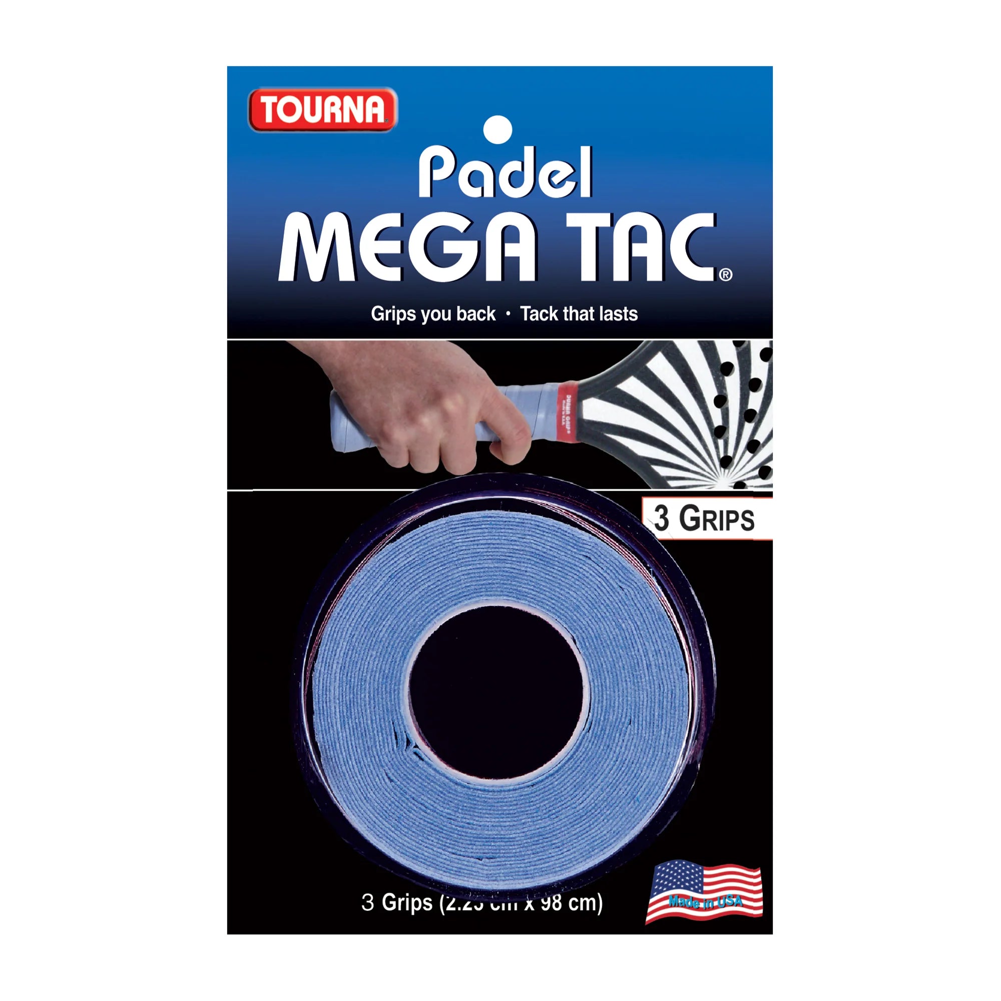 Padel Mega Tac Blue (3 Pack)