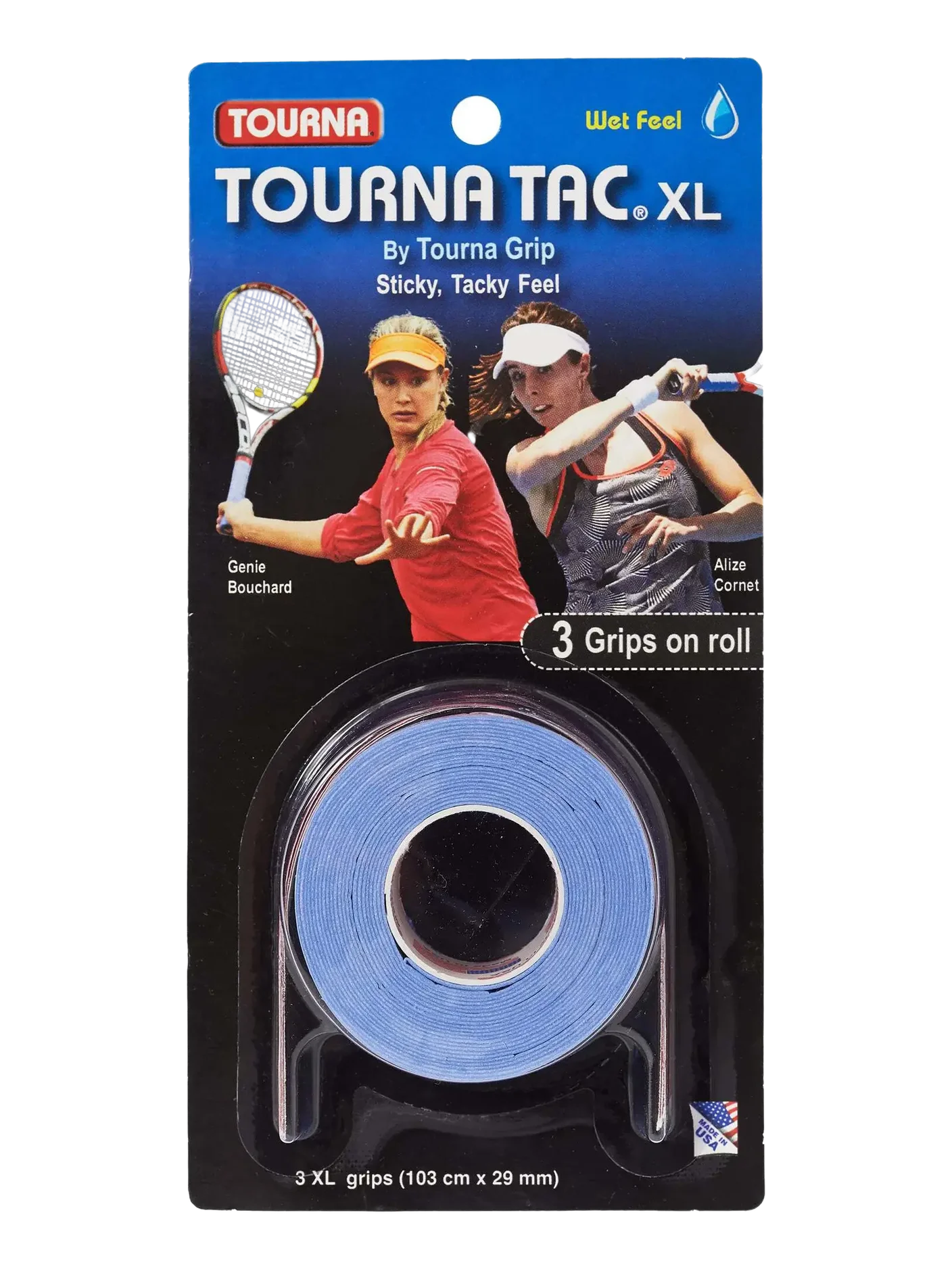 Tourna Tac XL Blue (3 Pack)