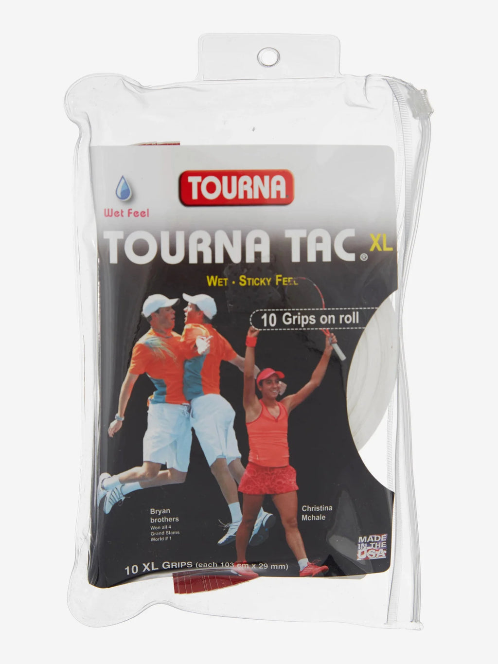 Tourna Tac XL White (10 Pack)