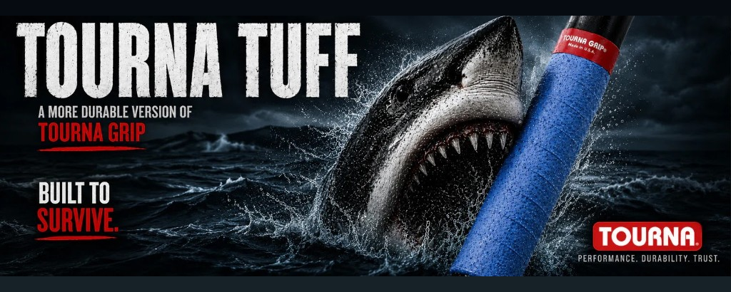 TOURNA Tuff — Performance overgrip in play